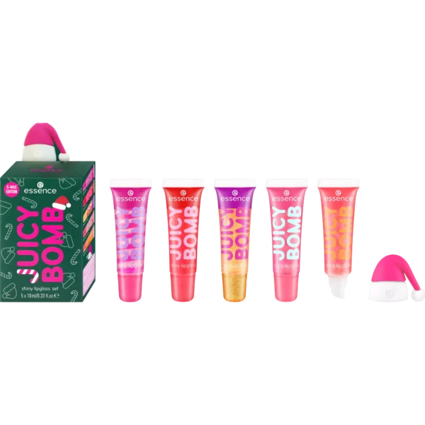 ESSENCE JUICY BOMB Xmas edition shiny lipgloss set coffret de gloss – Image 2