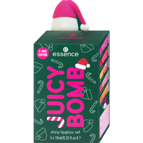 ESSENCE JUICY BOMB Xmas edition shiny lipgloss set coffret de gloss