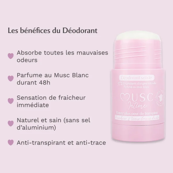 Déodorant naturel au Musc Blanc – Image 3