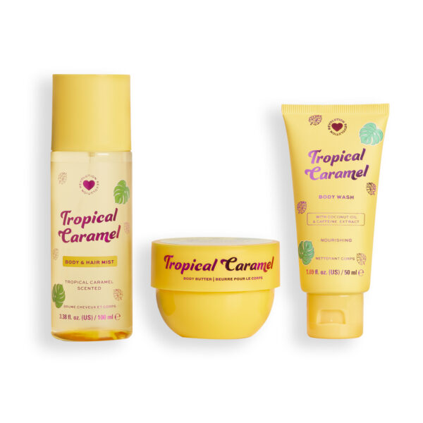 I Heart Revolution Tropical Caramel Bath & Body Gift Set – Image 2