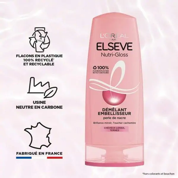 Après-Shampooing Démêlant Embellisseur Elseve Nutri-Gloss de L'Oréal Paris – Image 2