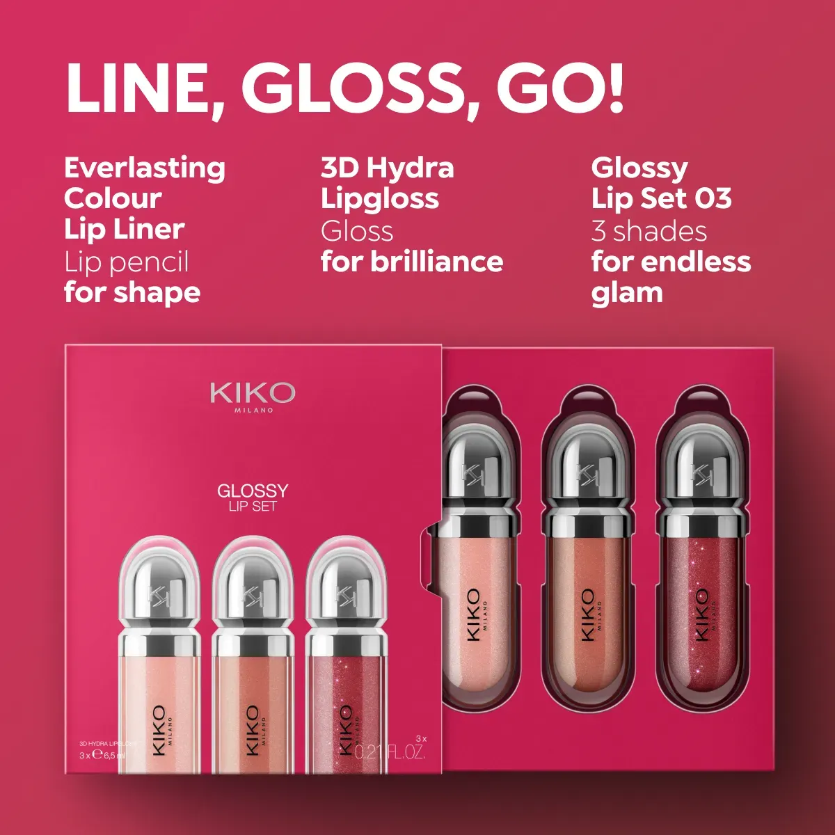 KIKO MILANO Glossy Lip Set 03 – Image 6