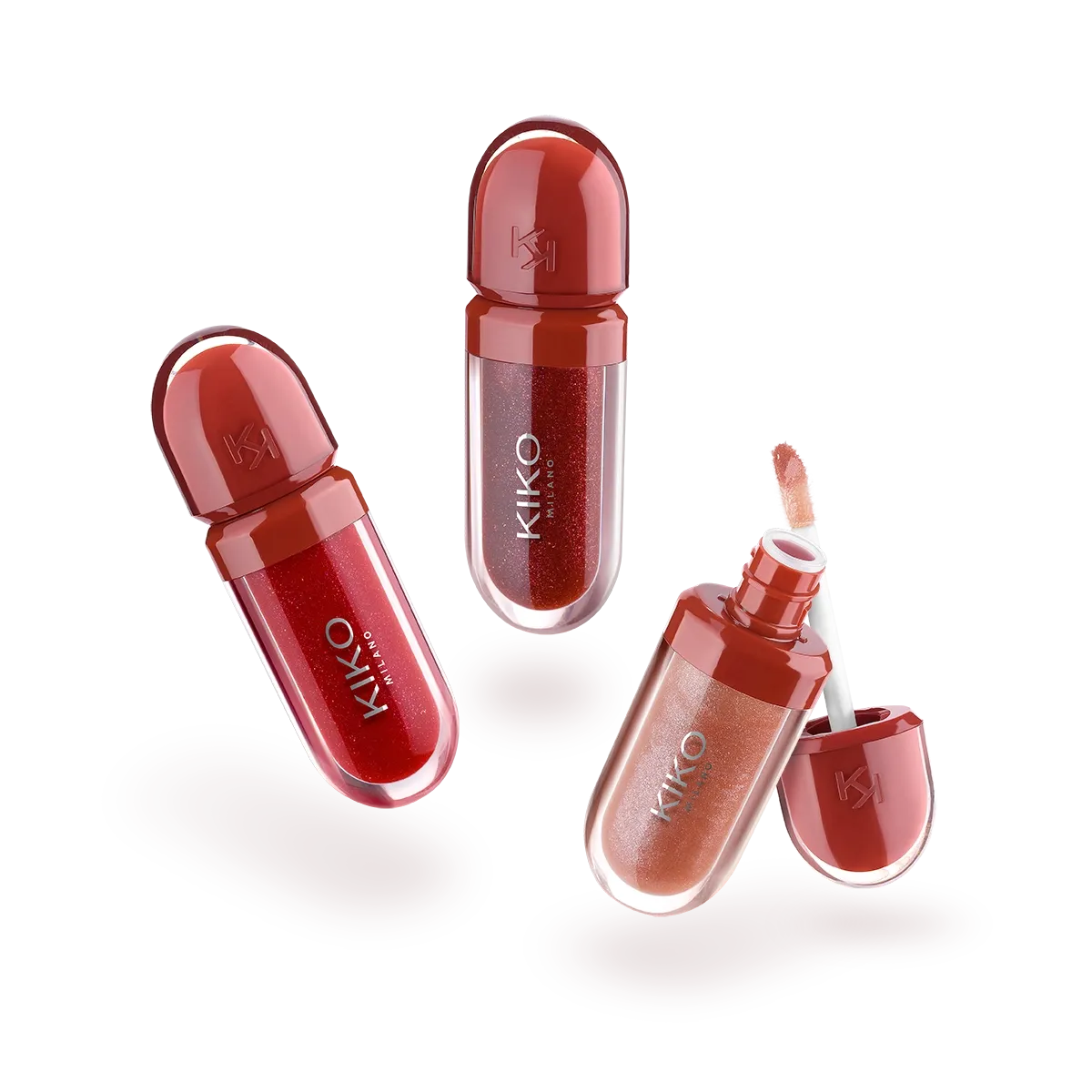 Kiko Milano flirt alert mini kisses maxi shine kit 3d hydra lip gloss