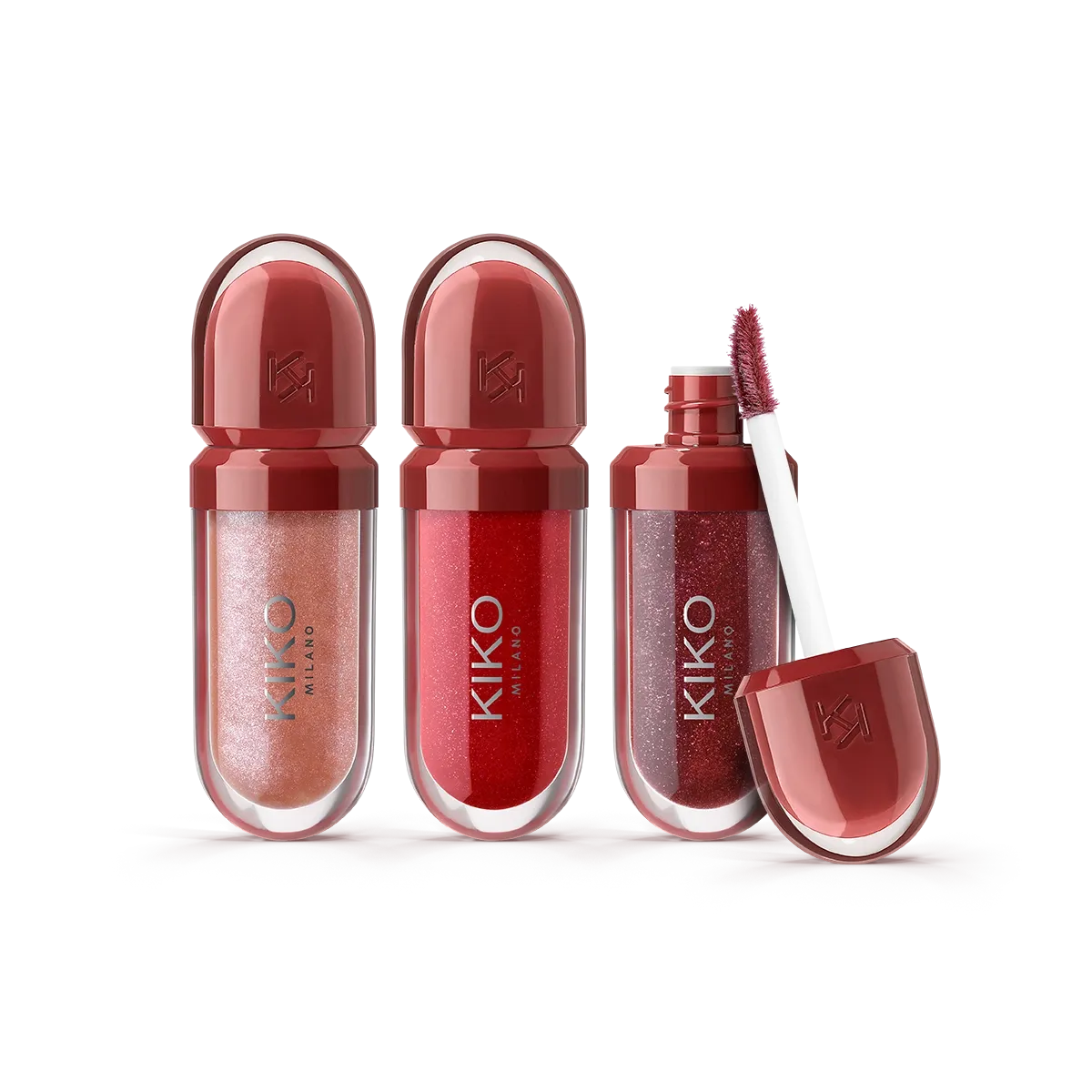 Kiko Milano flirt alert mini kisses maxi shine kit 3d hydra lip gloss – Image 3