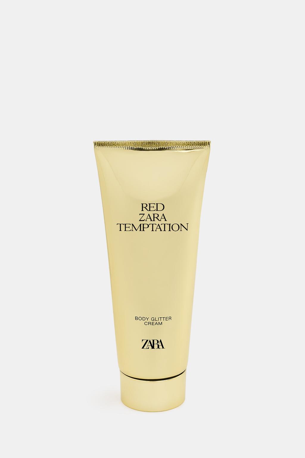 ZARA RED TEMPTATION BODY GLITTER CREAM 100ML