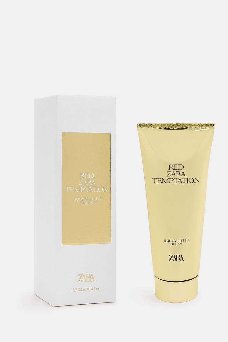 ZARA RED TEMPTATION BODY GLITTER CREAM 100ML – Image 2