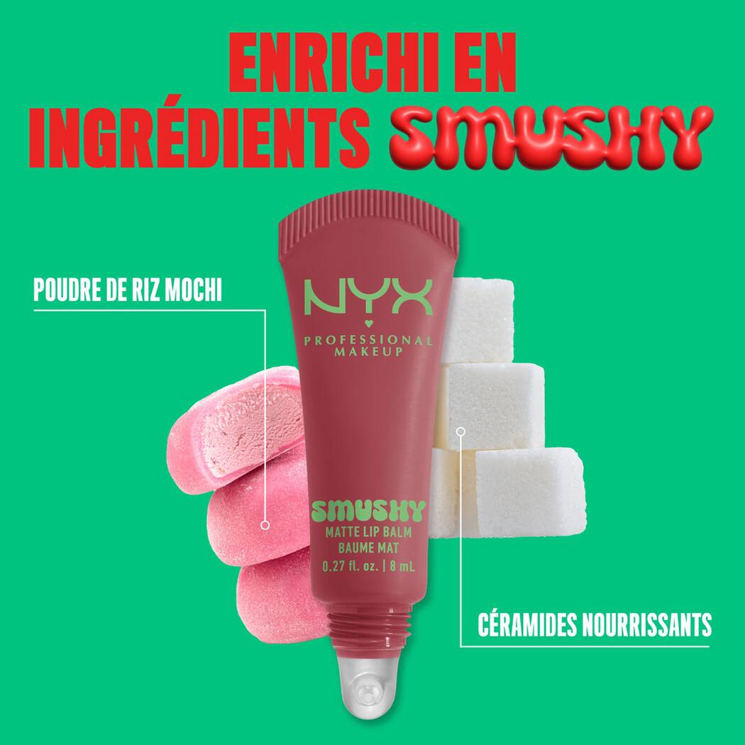 NYX Professional Makeup BAUME À LÈVRES MAT SMUSHY – Image 8