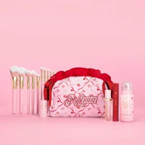 Plouise Pretty in Pink Bow Makeup Kit & Bag