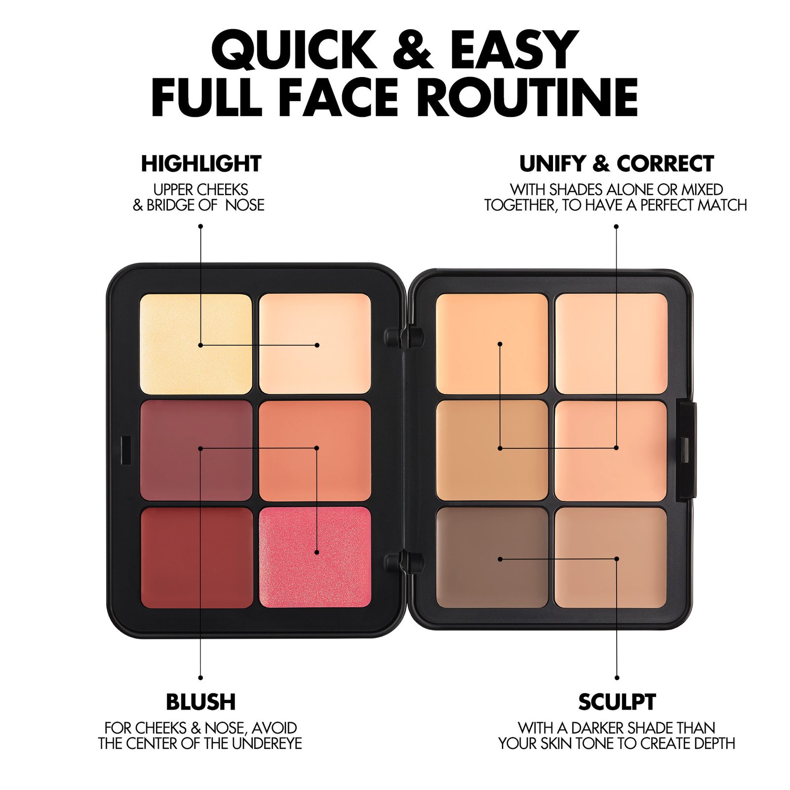 Make Up For Ever Palette HD Skin Face Essentials – Image 2