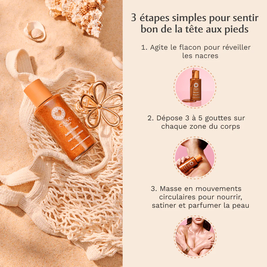 Musc Intime Amber Flower Shimmering Glow Body Oil – Image 5
