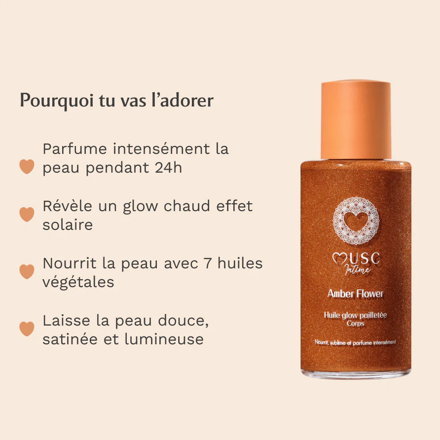 Musc Intime Amber Flower Shimmering Glow Body Oil – Image 2