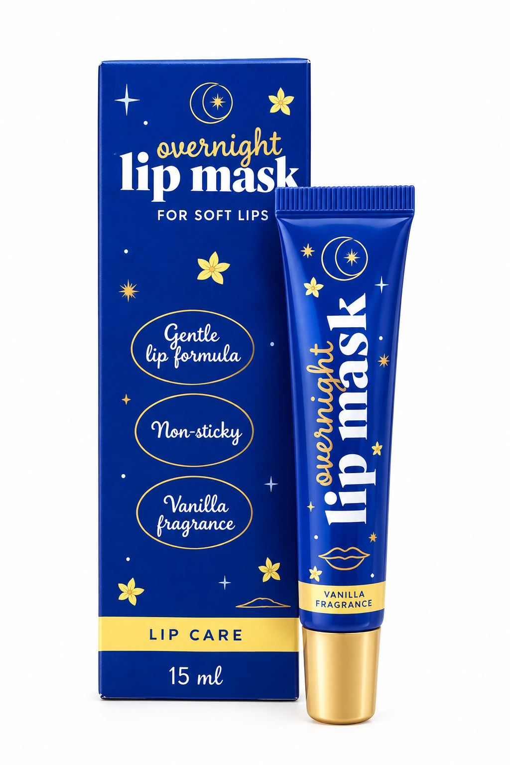 Overnight Lip Mask – Vanilla – 15 ml – Image 2